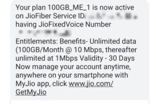 Reliance Jio is Activating 100GB at 10mbps Plan as a Surprise Gift?