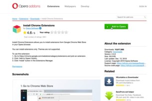 How to Install Chrome Extensions on Opera Browser?