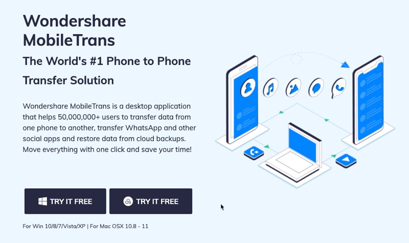 MobileTrans – iPhone to Android